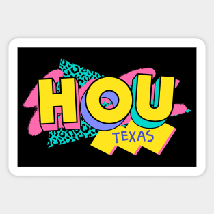 Retro 90s Houston HOU / Rad Memphis Style / 90s Vibes Sticker
